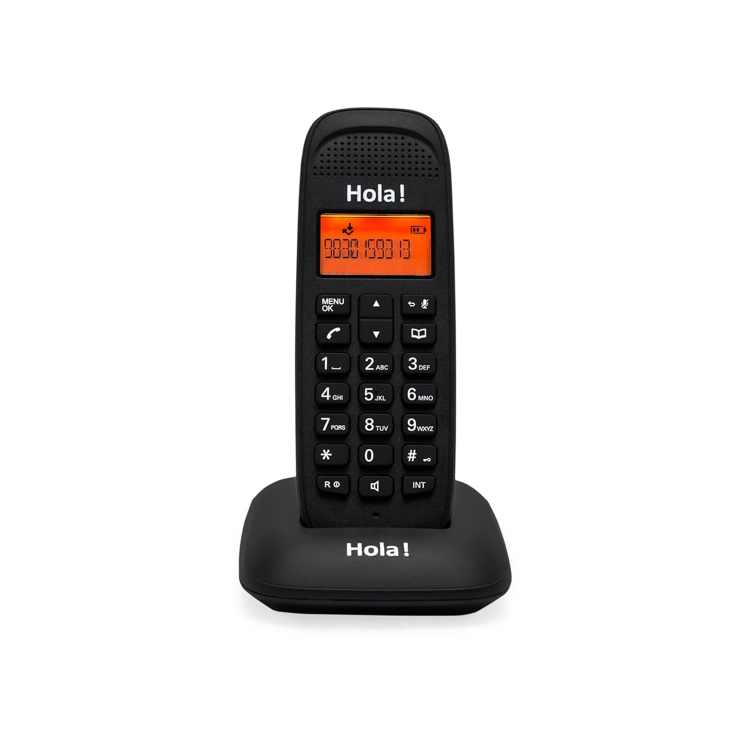 Hola ! Tc 700 Cordless 2.4Ghz Landline Phone with Caller Id Display, Stores 50 Contacts, Upto 8Hrs of Talk Time, Solid Build Quality, Alarm Function, Auto Answer, Mute &amp;amp; Fl