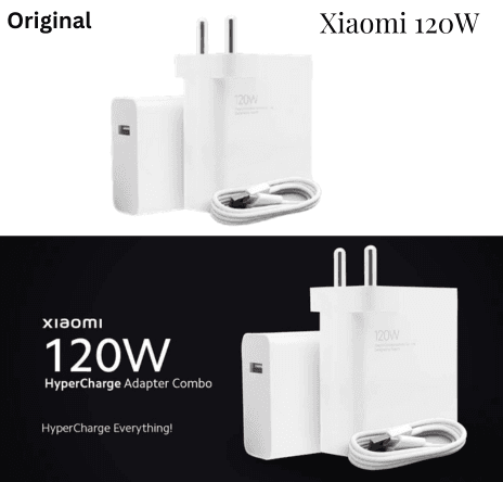 Mi Xiaomi 120W HyperCharge Adapter Combo|Laptops, Tablets &amp;amp; Mobile Charger|(Adapter + USB to Superfast 6A Type C