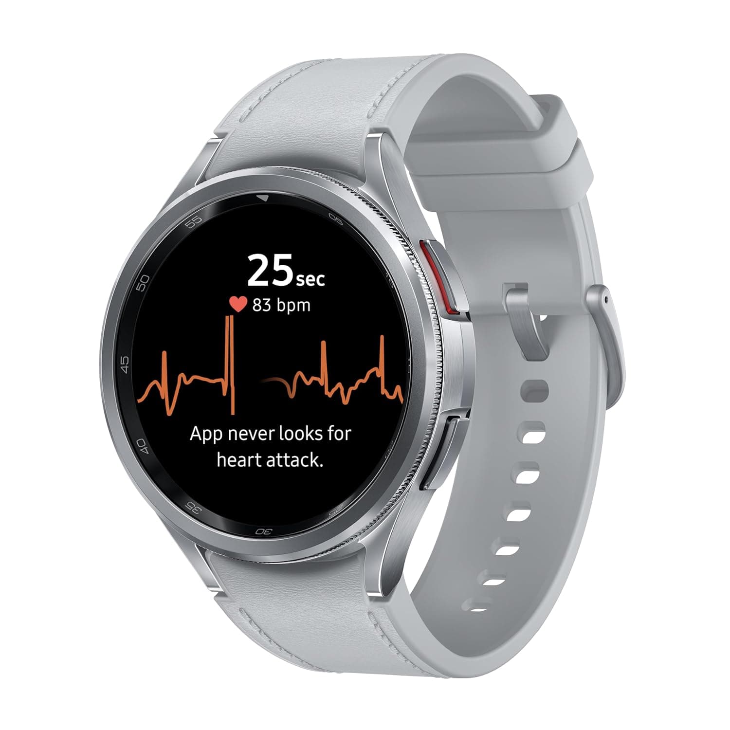 Samsung Galaxy Watch6 Classic LTE 47mm Silver | BP &amp;amp; ECG Smartwatch | Wear OS Smart Watch