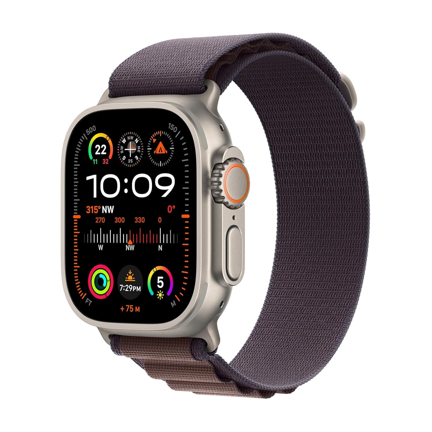 Apple Watch Ultra 2 [GPS + Cellular 49mm] Smartwatch with Rugged Titanium Case Action Button, Extra-Long Battery Life, Bright Retina Display