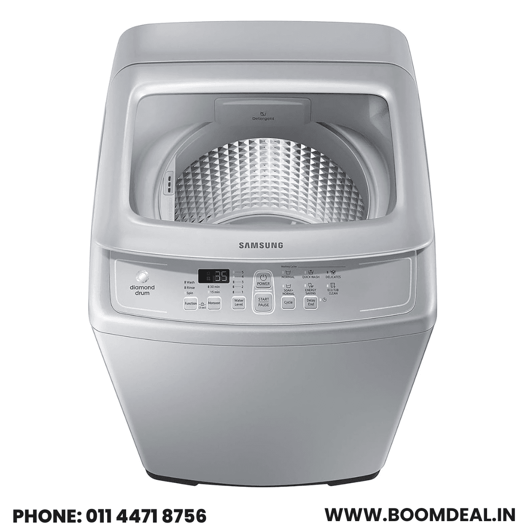 Samsung 7 kg Fully Automatic Top Load Washing Machine WA70A4002GS/TL | Diamond Drum