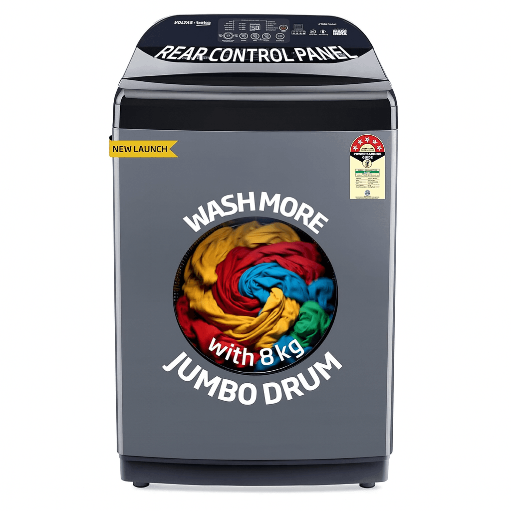 Voltas Beko 8 kg 5 Star Fully Automatic Top Loading Washing Machine