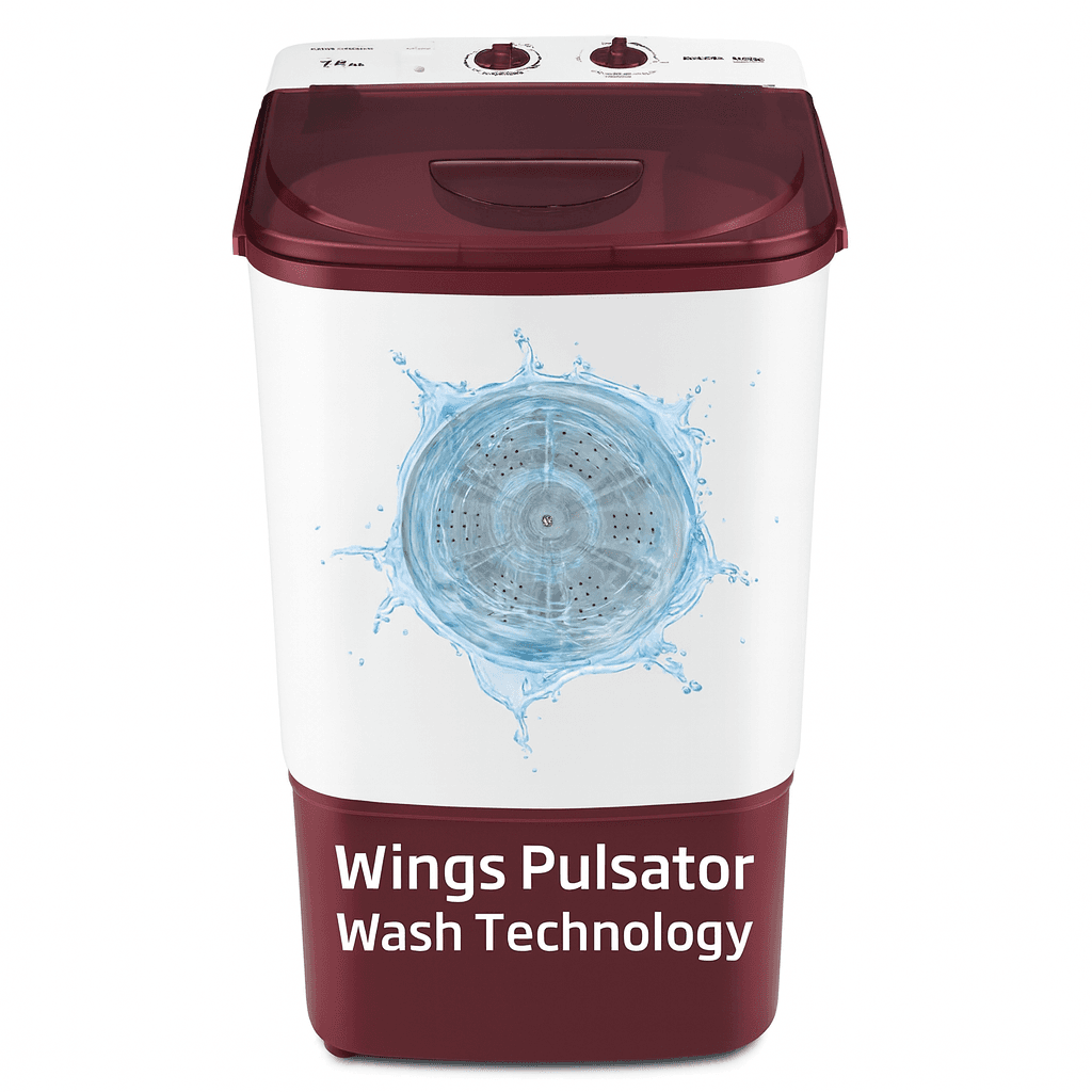 Voltas Beko A Tata Product 7.5 kg Semi automatic top load washing machine WST75UC/BRSSWH2PTD