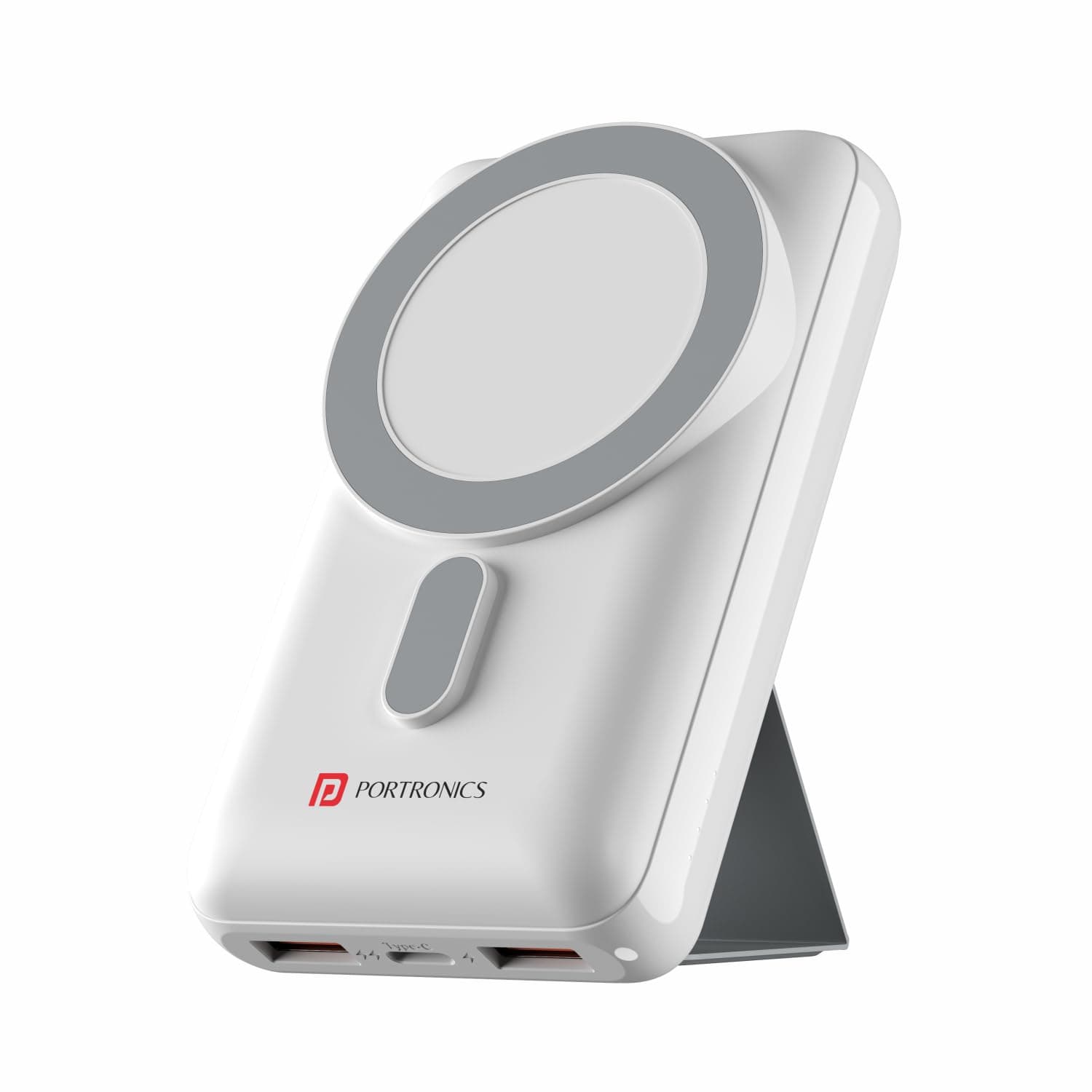 Portronics Wirecell 10 10000mAh 15W Magnetic Wireless Power Bank with 22.5 Wired Output