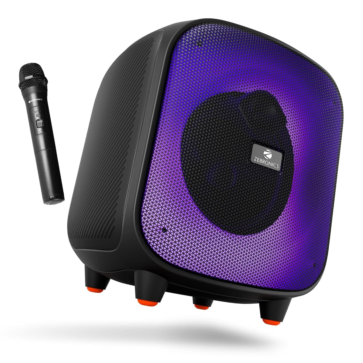ZEBRONICS Sound Feast 800 55W Portable Bluetooth Party Speaker with Wireless Mic | Black