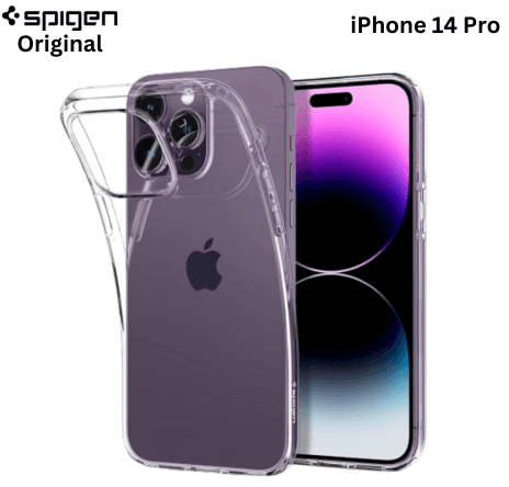 Original Spigen Liquid Crystal Back Cover Case for iPhone 14 Pro (TPU | Crystal Clear)