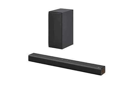 LG Soundbar S40Q, 300W Dolby Digital Soundbar for TV with Subwoofer, 2.1Ch Home Theatre System, Deep Bass