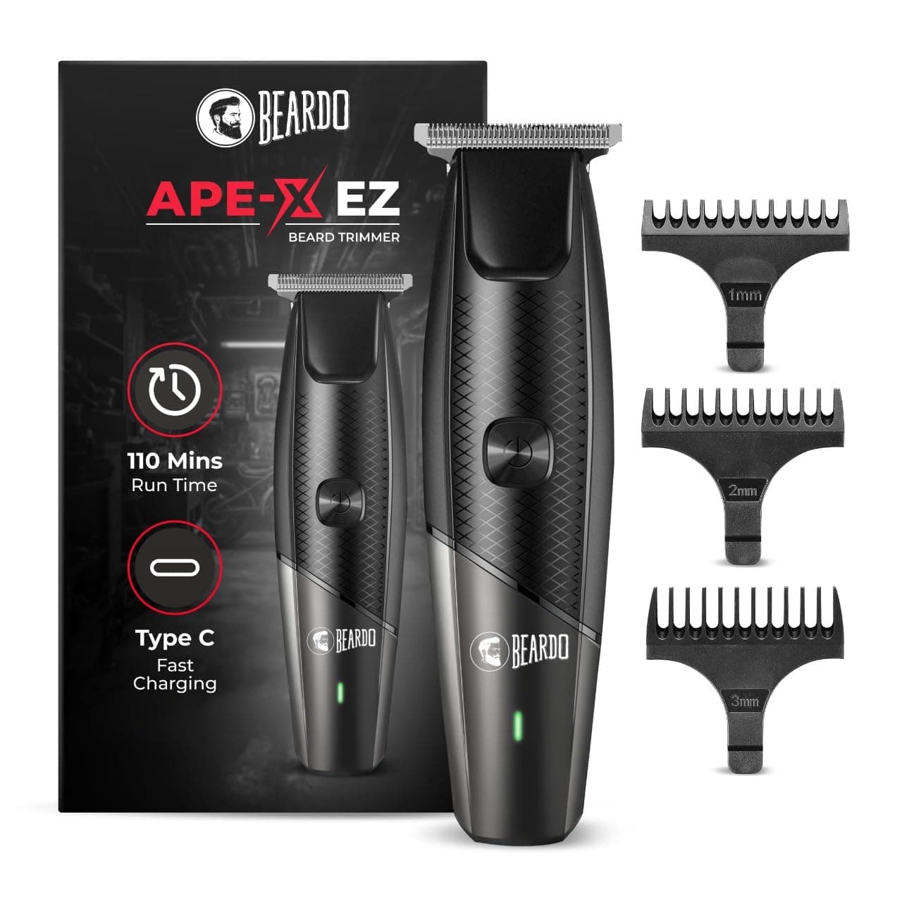 Beardo Ape-X EZ Trimmer for Men Beard Multiple Length Settings