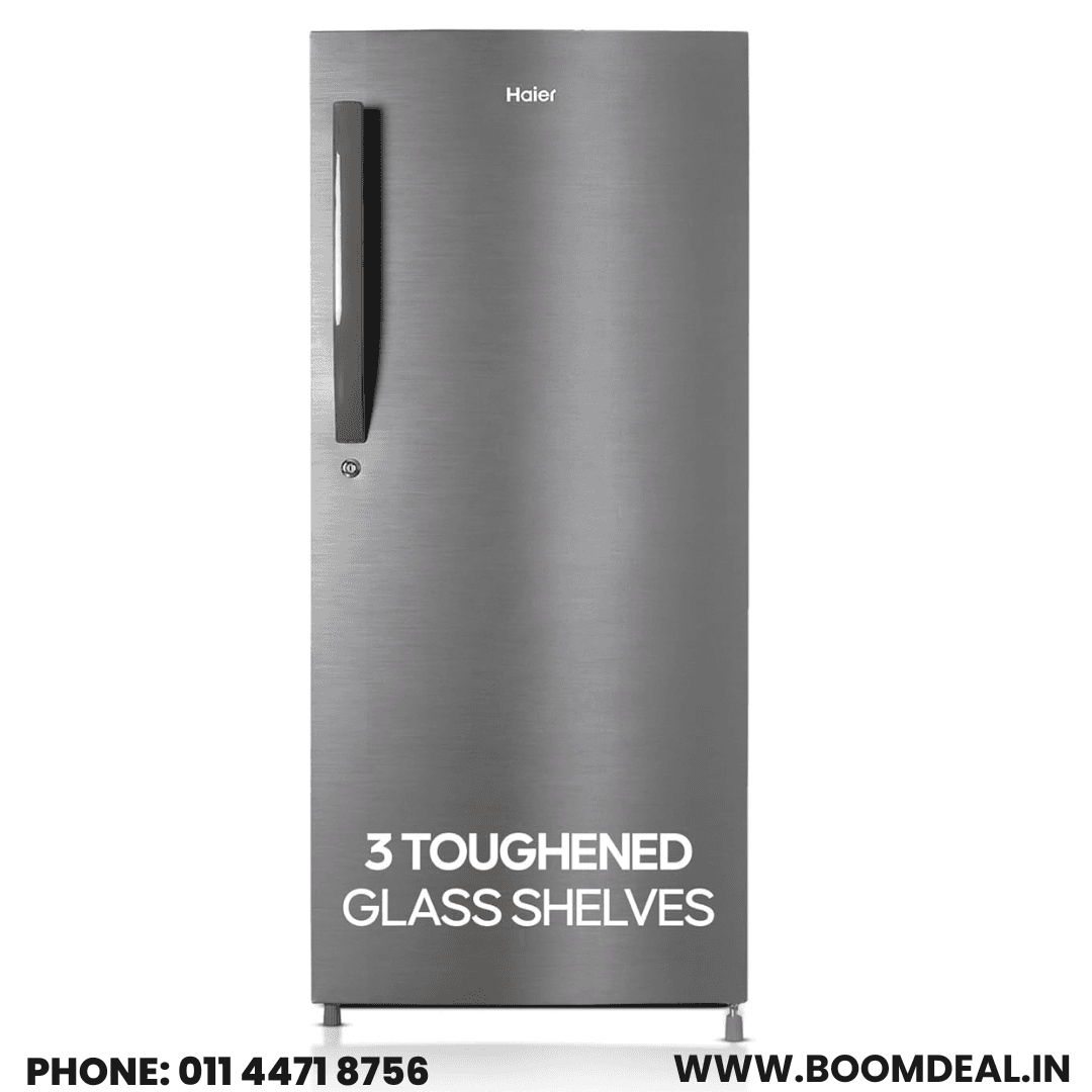 Haier 190 L 5 Star Direct-Cool Single Door Refrigerator (HED-205RG, Spiral Glass)