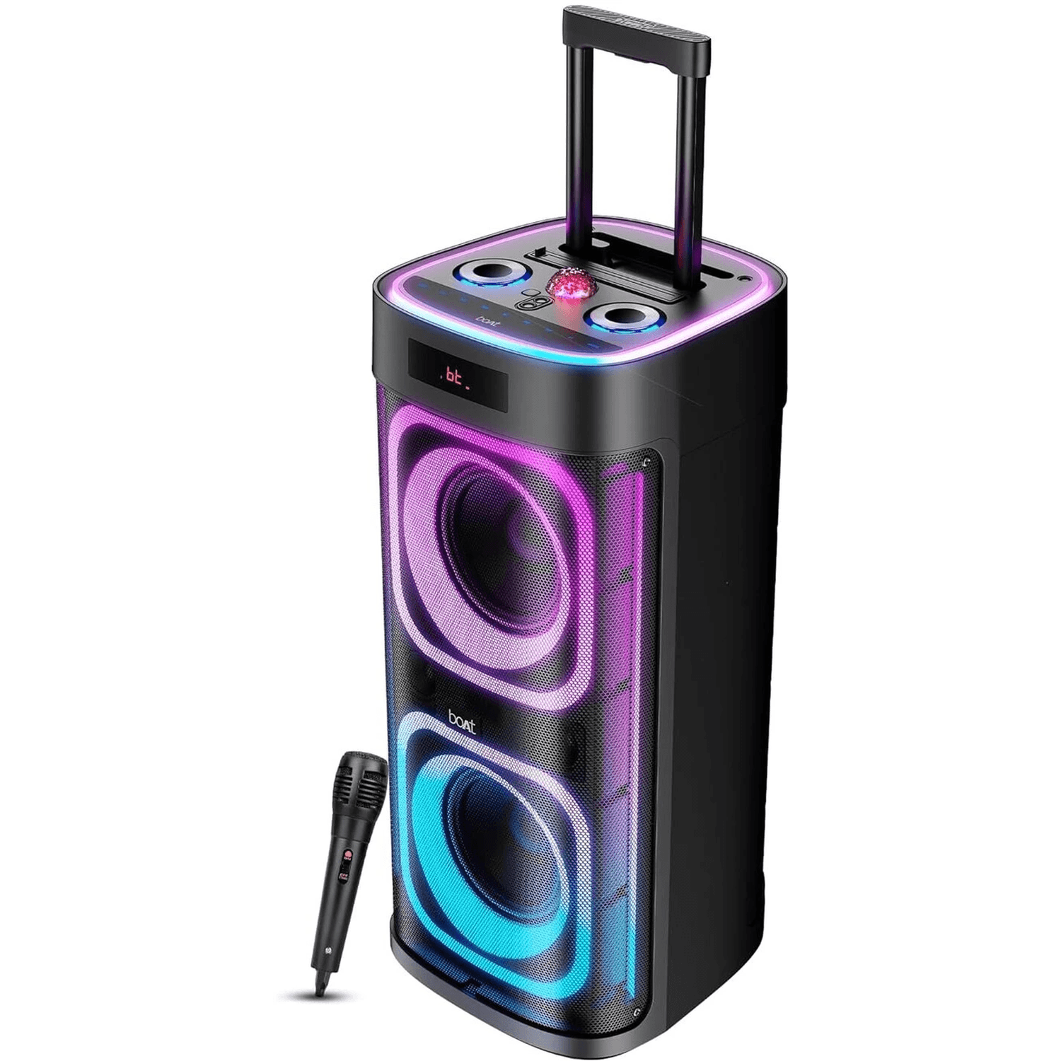 boAt PartyPal 700 300W Bluetooth Party Speaker with Karaoke Mic & RGB Lights